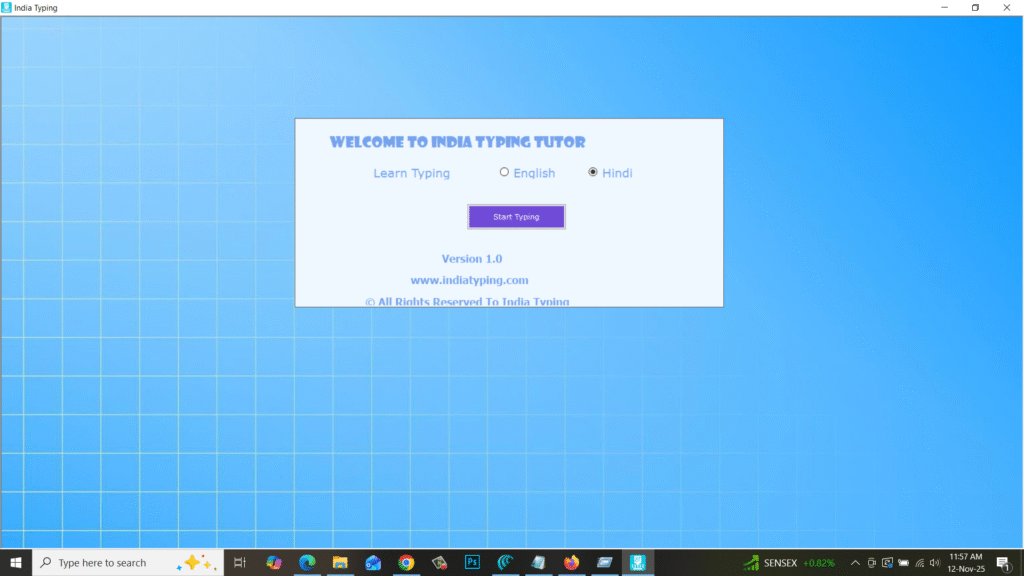 Download India Typing Tutor