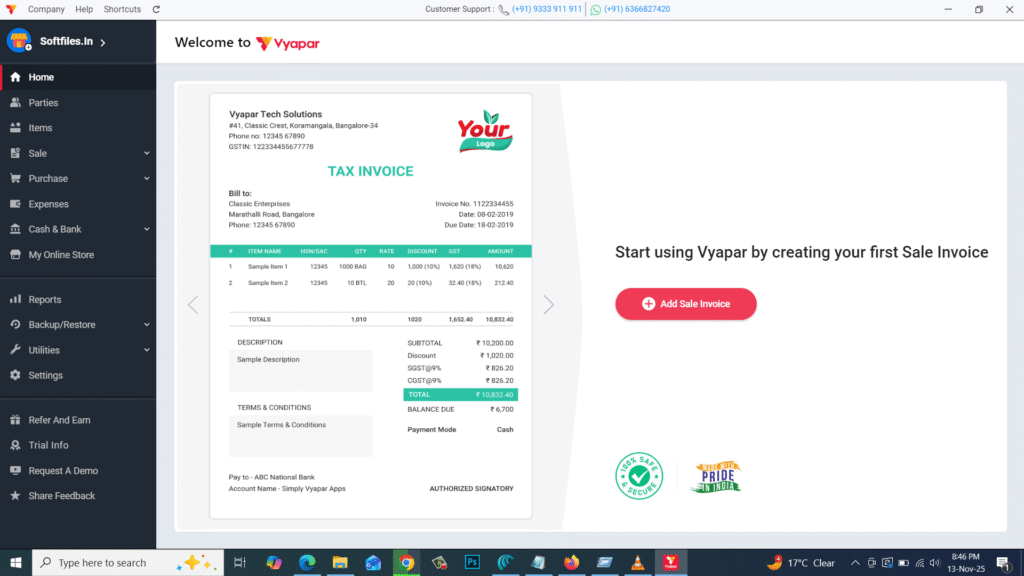 Download Vyapar App 6.5